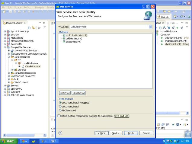 choose service methods