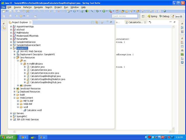service Folder structure