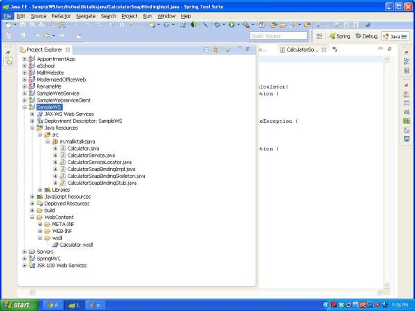 service Folder structure