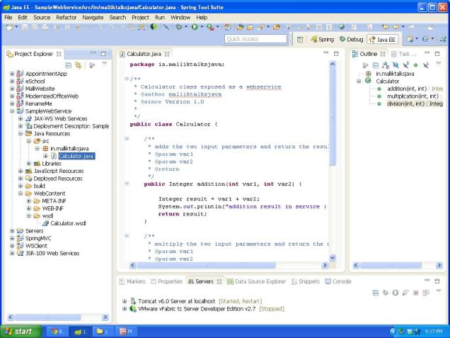 webservice folder structure