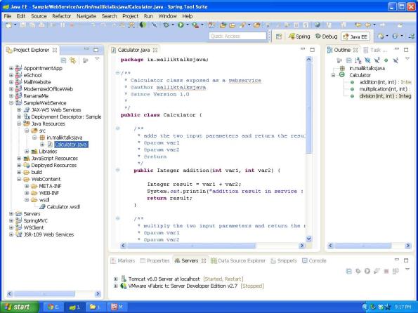 webservice folder structure
