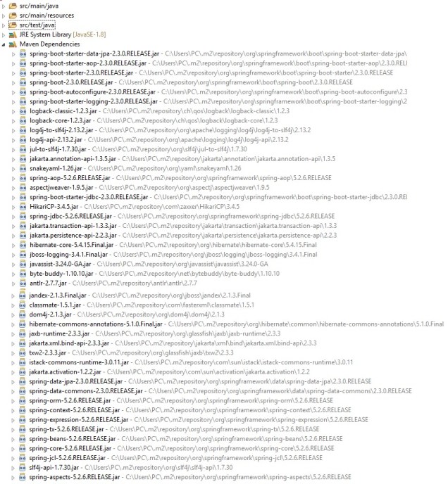 Spring Boot Starter dependencies – MV Techbytes
